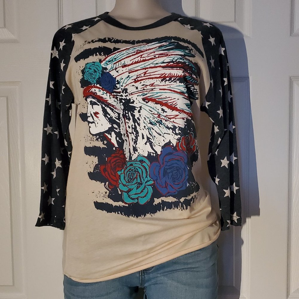 Crazy Train Chief Head 3/4 Sleeve
